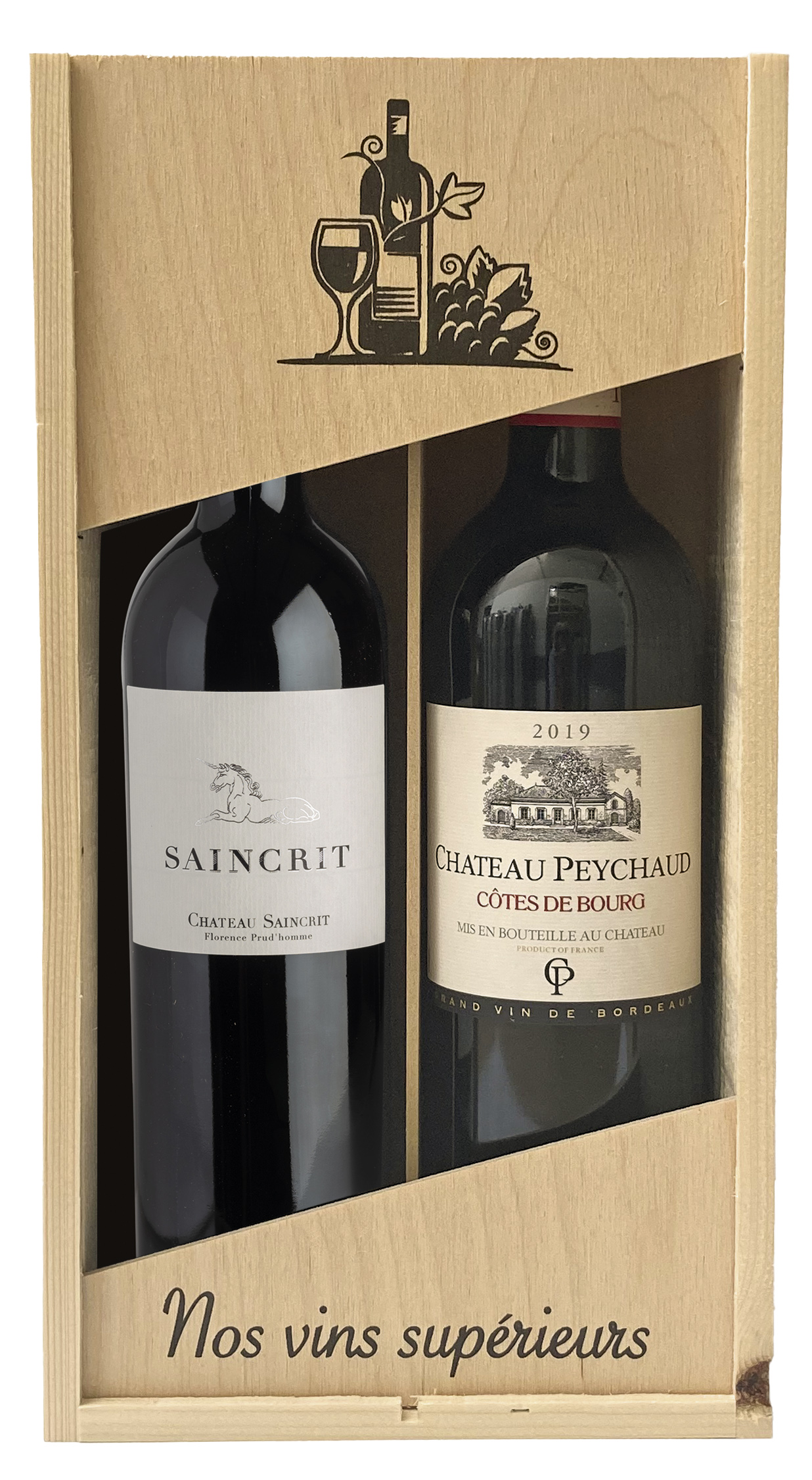 Kist Saincrit / Peychaud rood 2 x 75cl