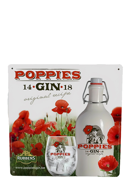Poppies – Aluminium Bord 30 x 30 cm
